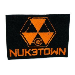 Nuketown Patch Embroidered Iron on Sew Badge Black Ops Call of Duty Gaming Gamer